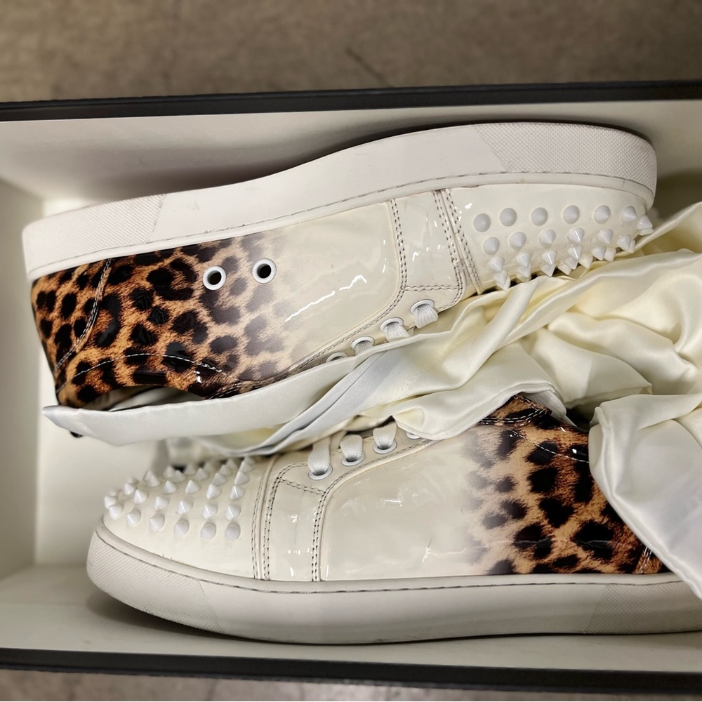 Christian Louboutin Leopard Print Sneakers